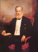 Delfim da Camara Portrait of Dom Pedro II oil painting